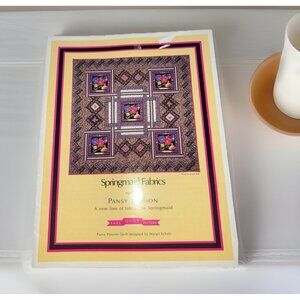 Springmaid Fabrics Pansy Passion Quilt Pattern By Margit Echols